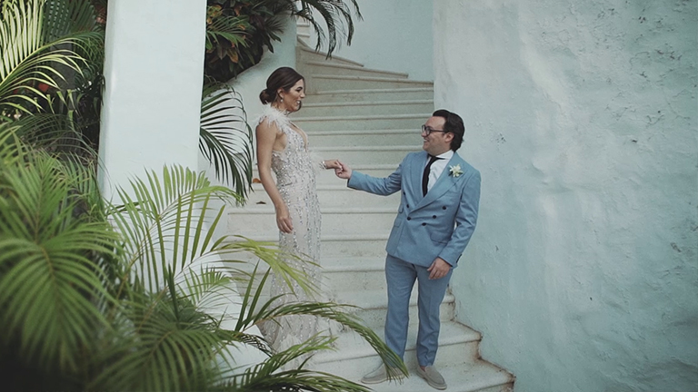 luxury couple wedding in mexico